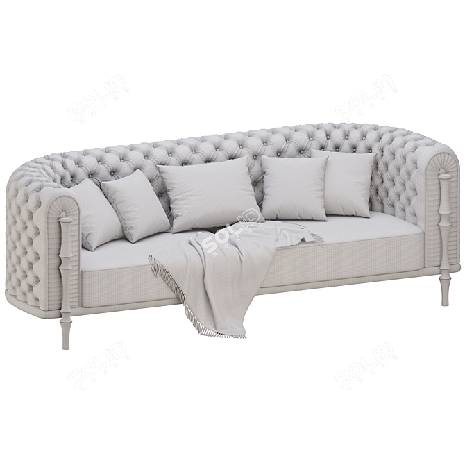 Title: Esfahan Chesterfield Sofa Classic 3D model image 4