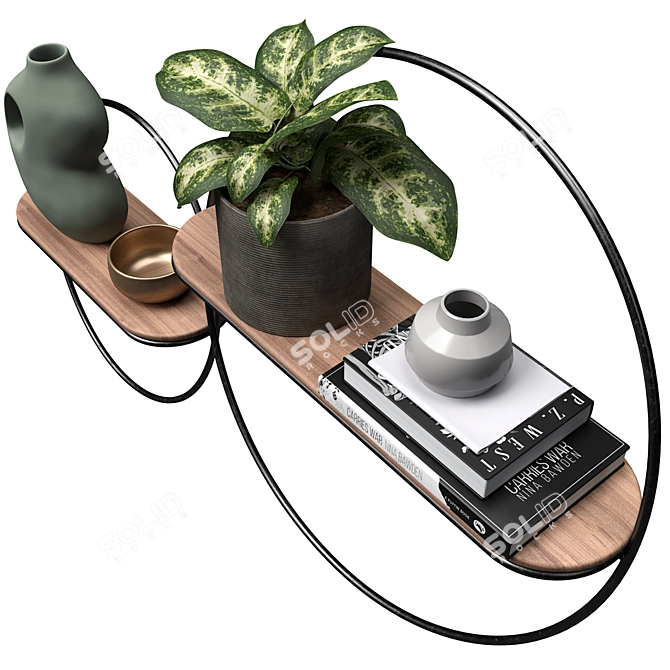 Kruno Semi-Circle Shelves Set 3D model image 3