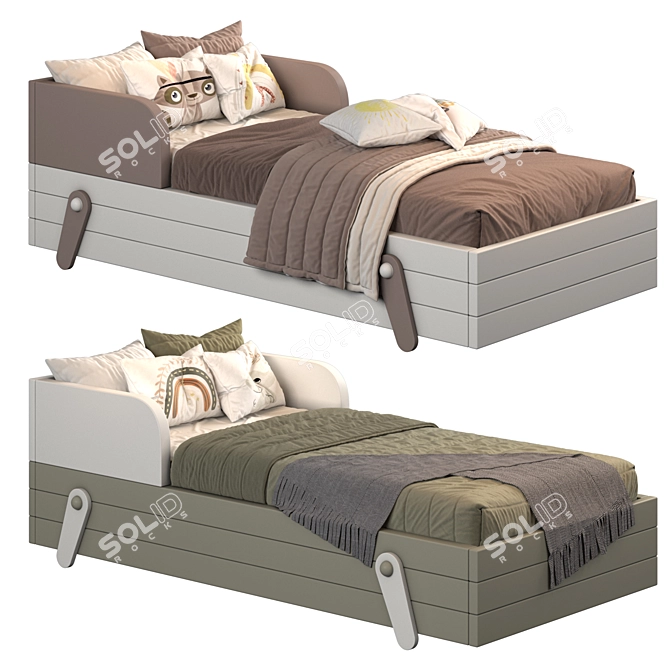 Dual Color Bed Archive 3D model image 2