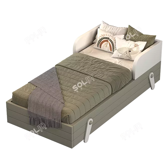 Dual Color Bed Archive 3D model image 3