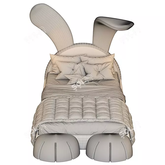 Bunny Bed 02 3D Model 3D model image 9