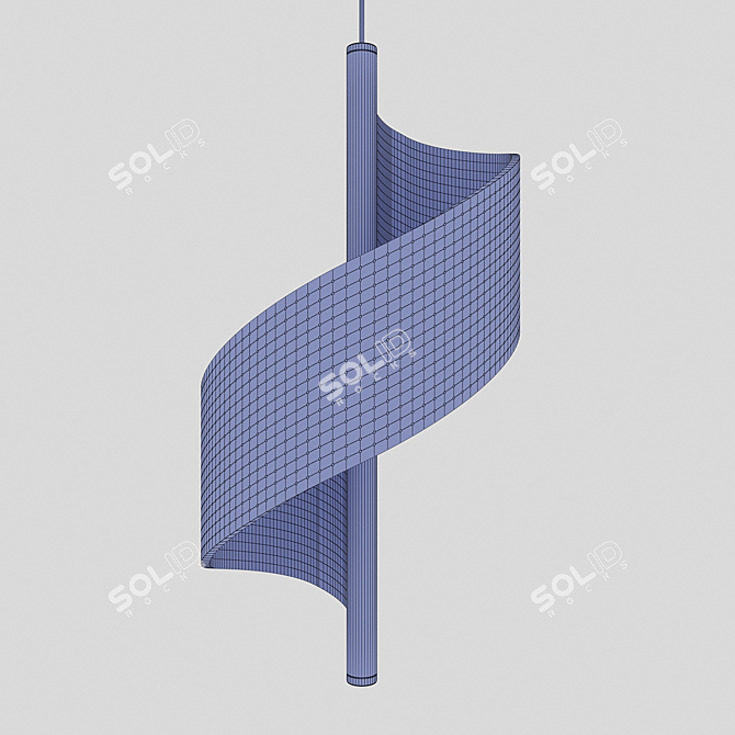 Twisted LED Pendant - Ornella 3D model image 4