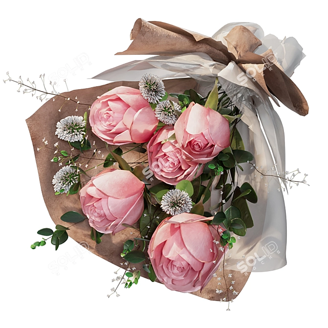 Rose Bouquet Render Scene Bundle 3D model image 2