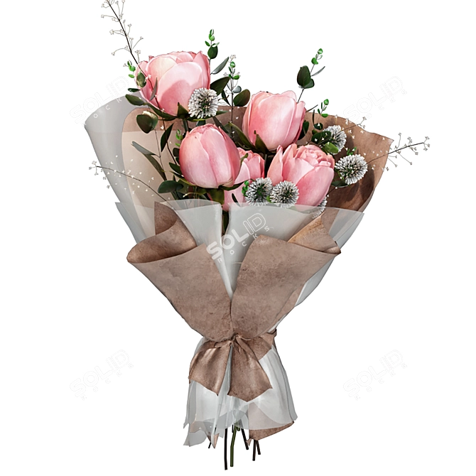 Rose Bouquet Render Scene Bundle 3D model image 3