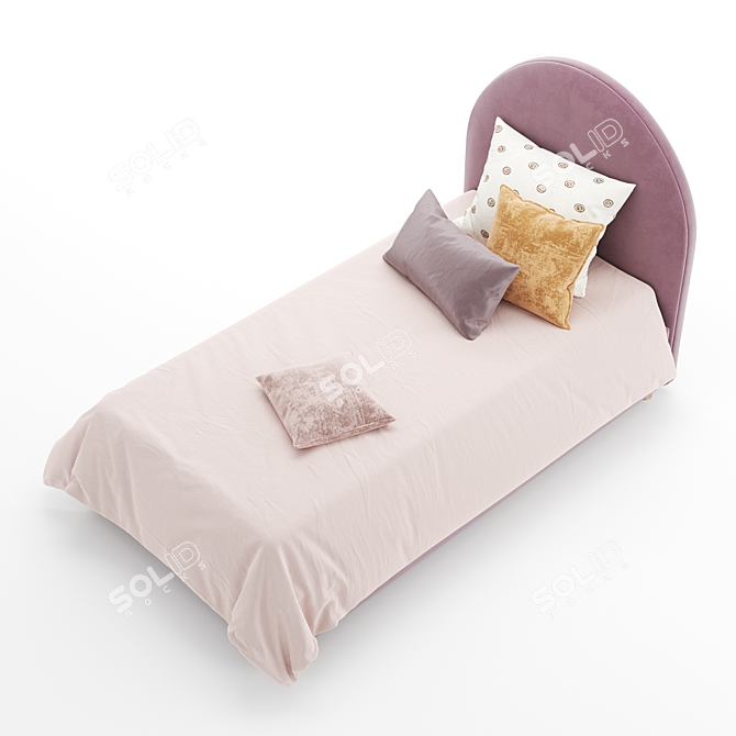 Molly Beds Set: Bordeaux & Pink 3D model image 3