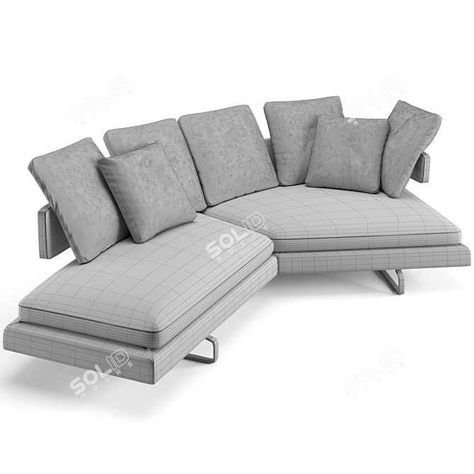 B&B Italia Arne Modern Sofa 3D model image 5