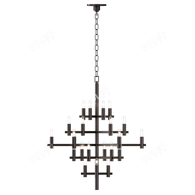 Elegance Defined in Lighting Art 3D model image 2