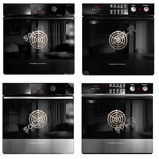 Fisher&Paykel Wall Oven Set 3D model image 1