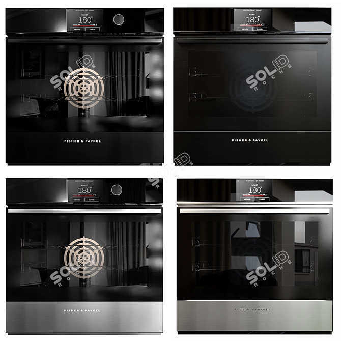 Fisher & Paykel Kitchen Appliance Set 3D model image 1