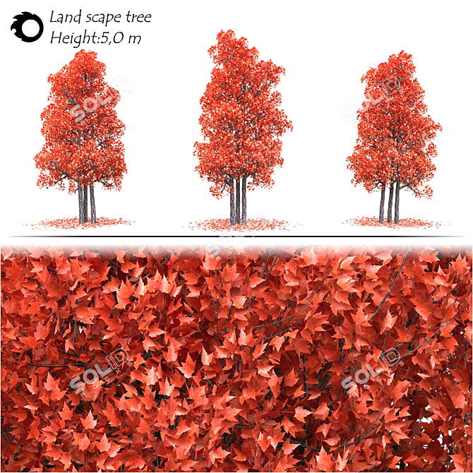 2014 Landscape Tree Model Max 3D model image 2