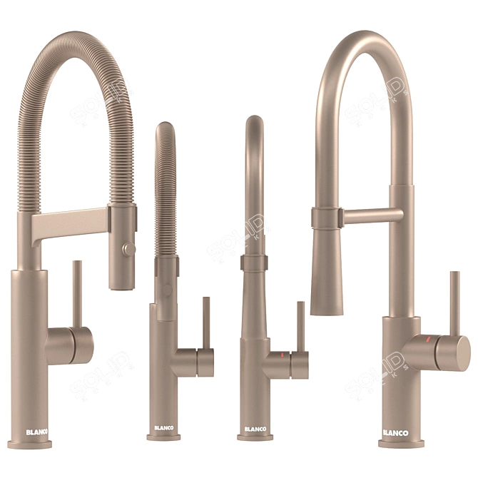 BLANCO Catris & Solenta-S Faucets 3D model image 2