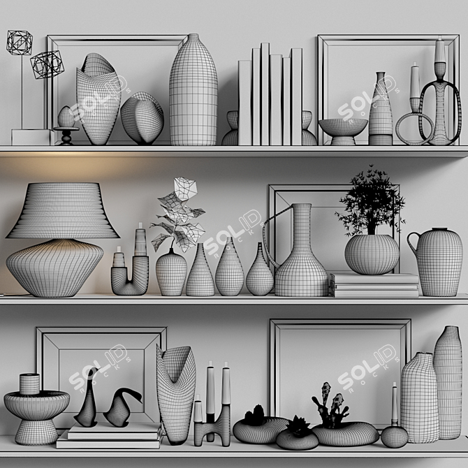 Modern Decor Set 2015 3D model image 7