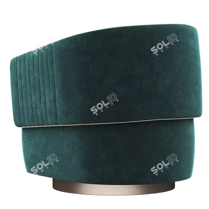 TWIBE Modern Swivel Armchair 3D Model 3D model image 3