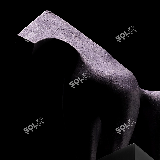 Elegant Horse Sculpture Abstraction 2013 3D model image 6