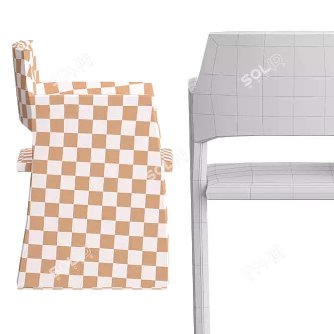 CAMERICH ECHO Chair: Modern Armchair 3D model image 6