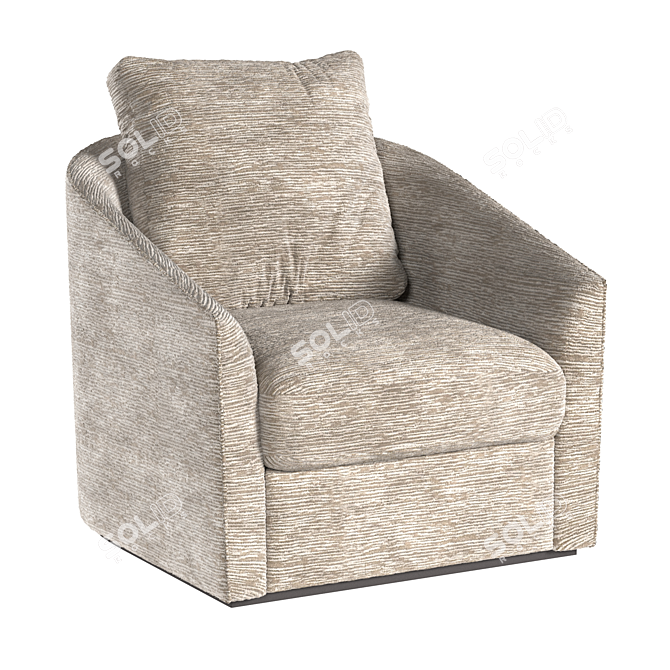 Bernhardt Astoria Swivel Chair 3D model image 1