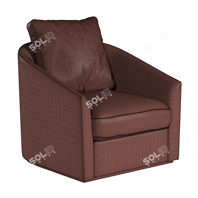 Bernhardt Astoria Swivel Chair 3D model image 4