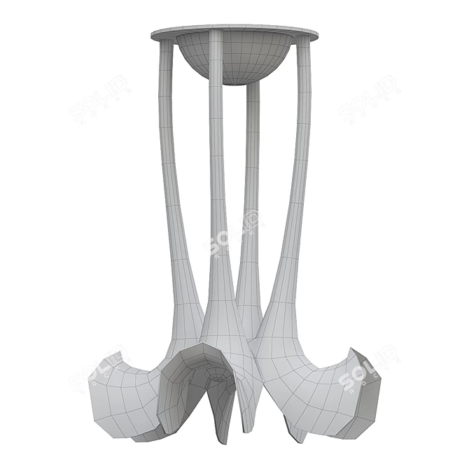 Sculptural Chandelier Spectacle 3D model image 2