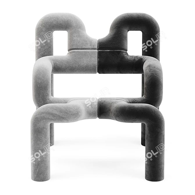 Modern Ergonomic Ekstrem Armchair 3D model image 2