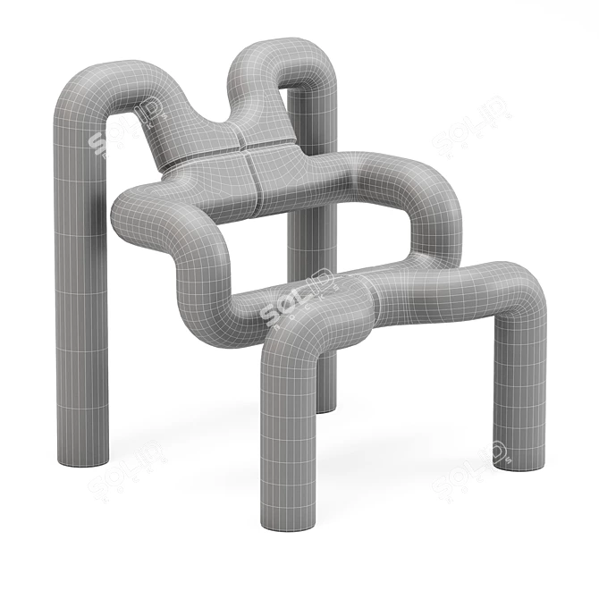 Modern Ergonomic Ekstrem Armchair 3D model image 5