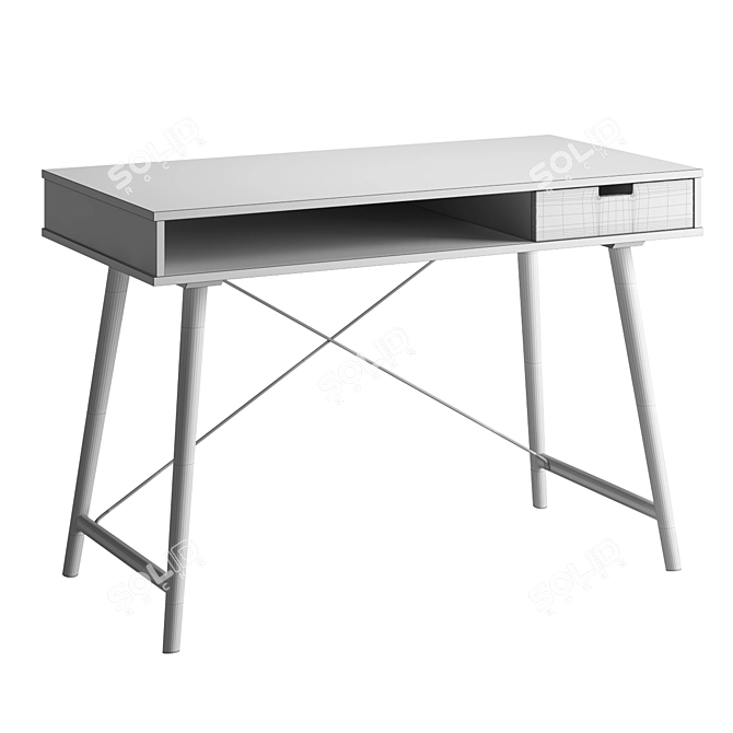 Modern Darian Desk with Storage 3D model image 6