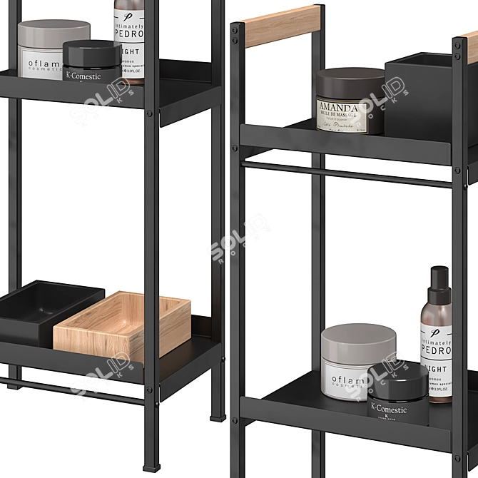 Modern Bathroom Storage Caddy Shelf 3D model image 3