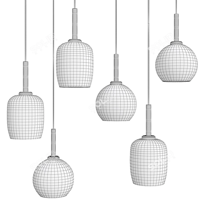 Sleek Modern Design Lamp Collection 3D model image 2