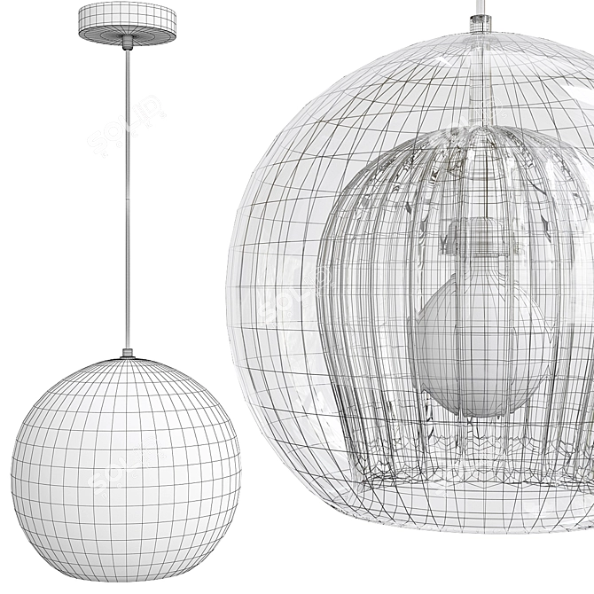 Versatile Modern Design Lamp 3D model image 2