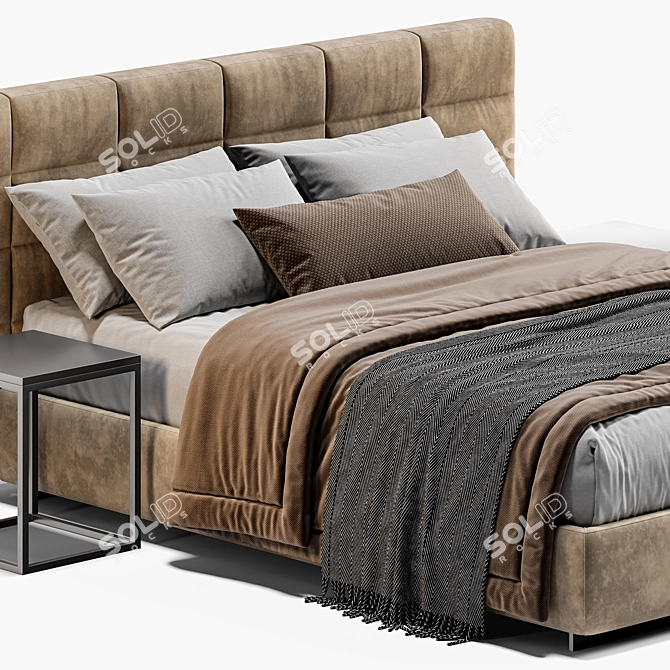 Minotti Lawrence Bed 3D Model 3D model image 2