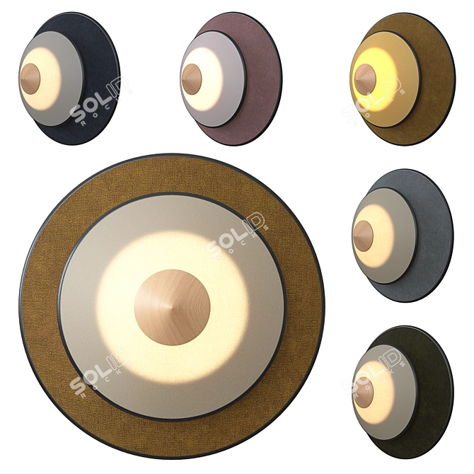 Forestier Cymbal Wall Sconce Light 3D model image 1