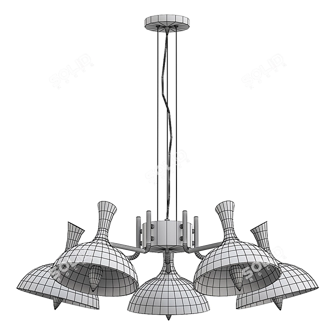 Traditional Ambrella Light Model for VRay 3D model image 2