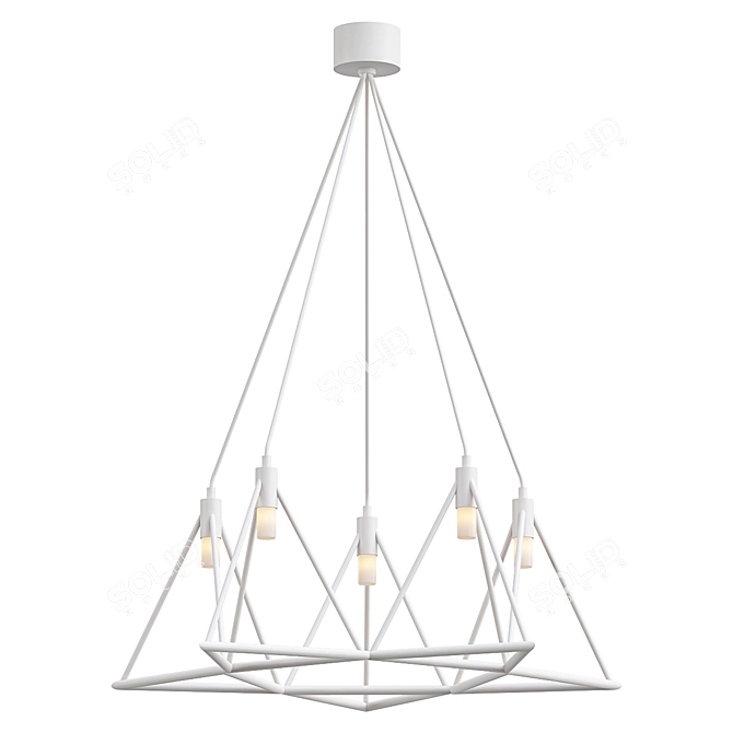 Modern Design Mini White Lamp 3D model image 1