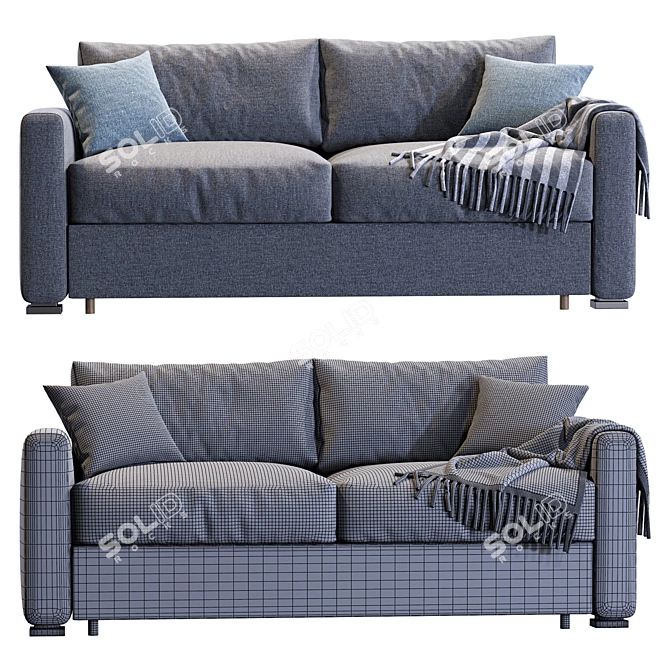 Modern AMSTERDAM Sofa Design 3D model image 5