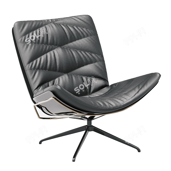 Modern Nest Pure Lounge Chair 3D model image 2