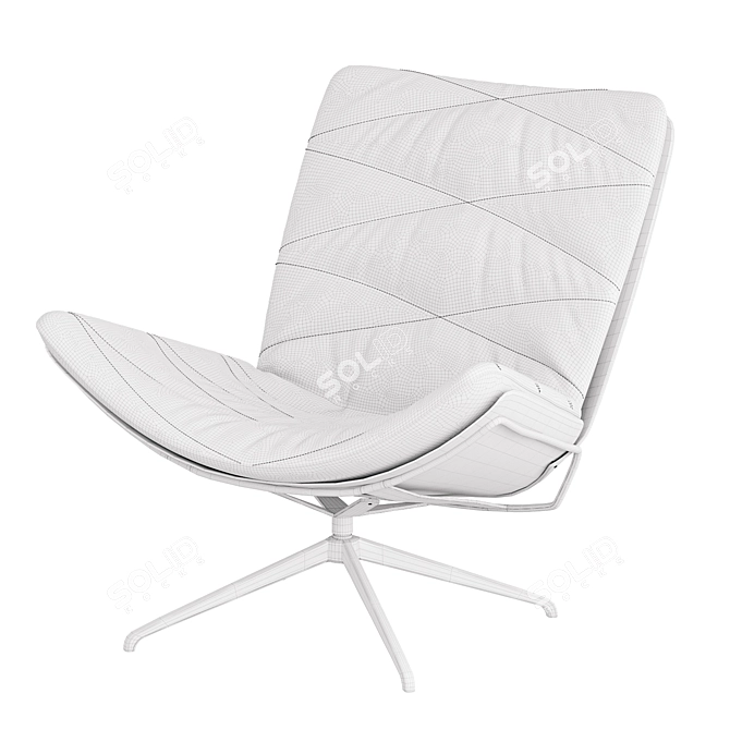 Modern Nest Pure Lounge Chair 3D model image 3