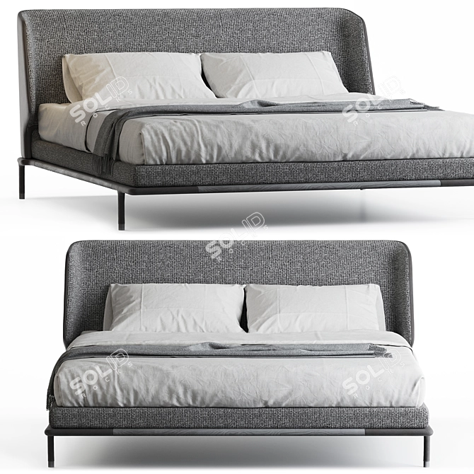 Versatile Frigerio Alfred Bed 3D model image 1