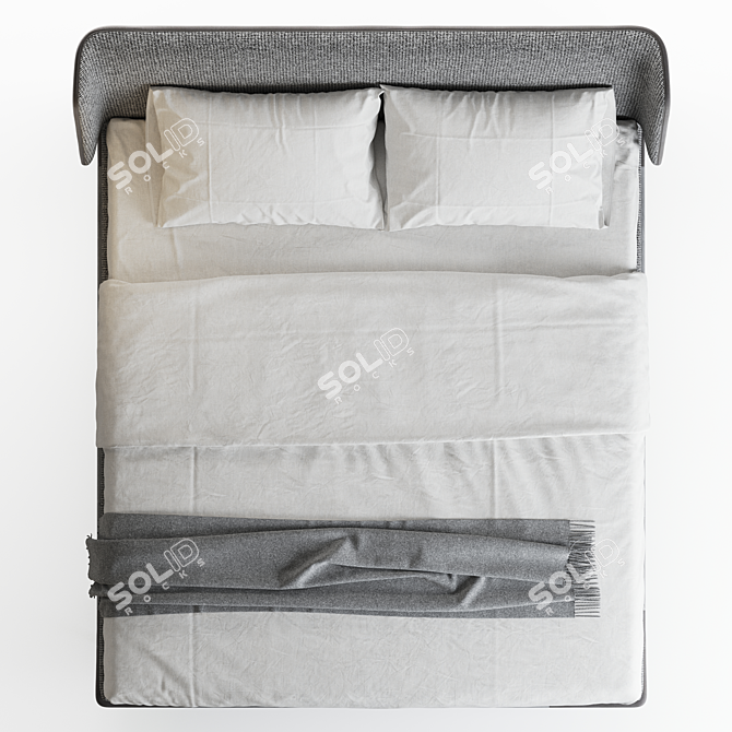 Versatile Frigerio Alfred Bed 3D model image 4