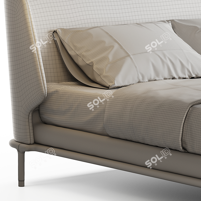 Versatile Frigerio Alfred Bed 3D model image 6