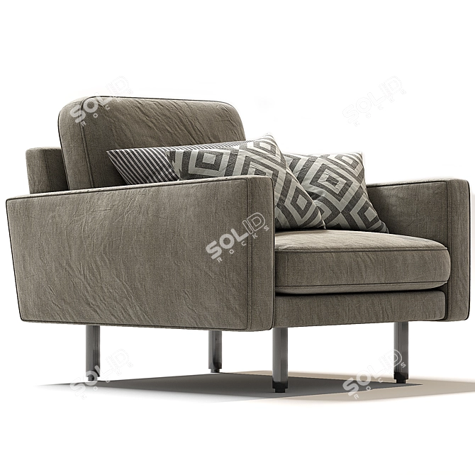  Square-Traditional Depadova Armchair 3D model image 3