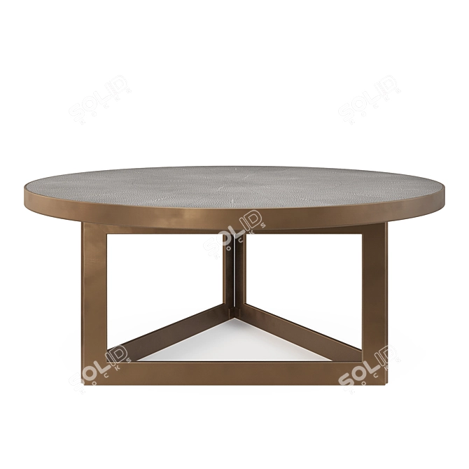 BENTLEY Decorative Table Metal Grained 3D model image 1