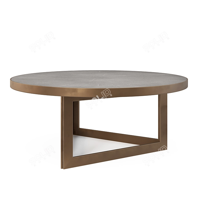 BENTLEY Decorative Table Metal Grained 3D model image 2