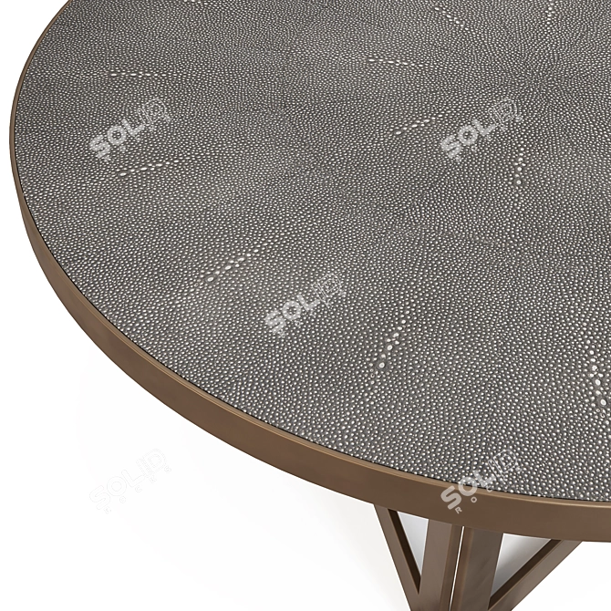 BENTLEY Decorative Table Metal Grained 3D model image 3