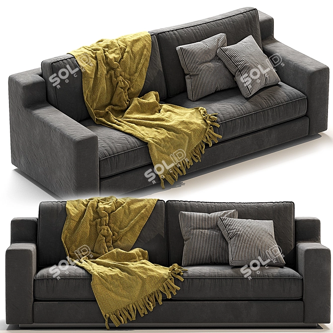 Elegant Bellotti-Ezio Sofa 2017 3D model image 2