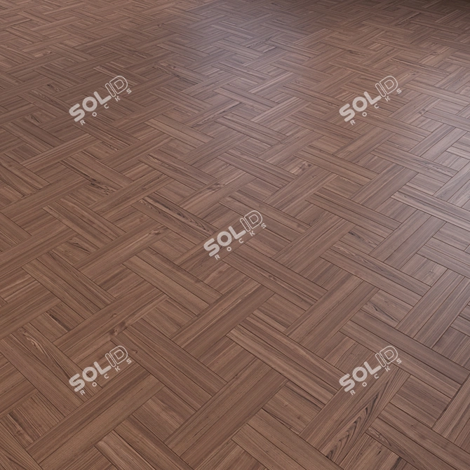 Wood Floor 3D Model Set 3D model image 2