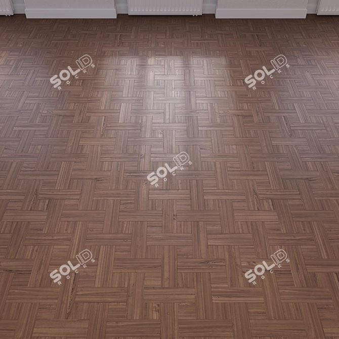 Wood Floor 3D Model Set 3D model image 4