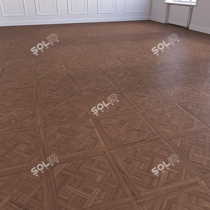 Wood Floor 3D Model Set 3D model image 5