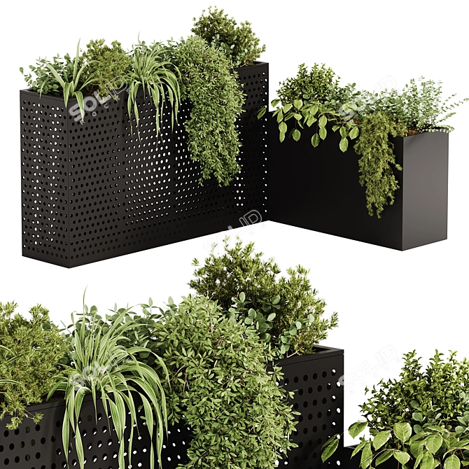 30-Piece Indoor Plant Set 3D model image 1