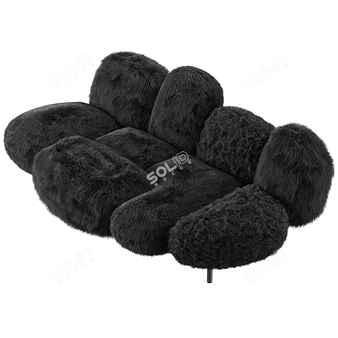 Italian Designer Edra Cipria Sofa 3D model image 5