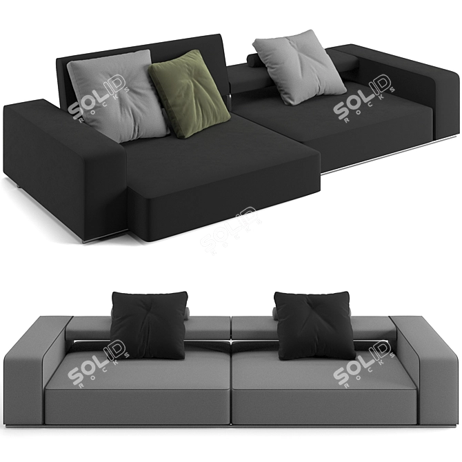 Modern B&B Italia Andy Sofa 3D model image 1