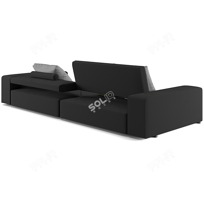 Modern B&B Italia Andy Sofa 3D model image 4